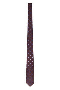 Silk tie with micro pattern